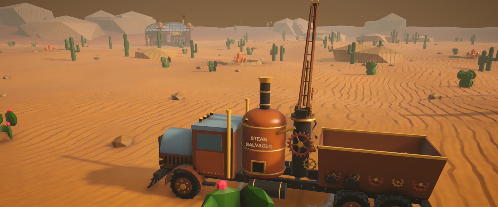 The Scrap Truck with its crane raised
